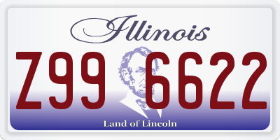 IL license plate Z996622