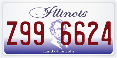 IL license plate Z996624