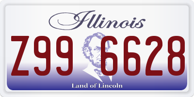 IL license plate Z996628