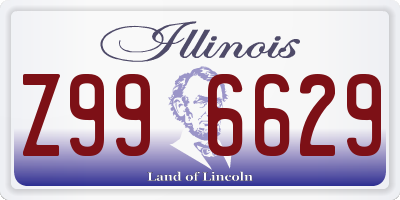IL license plate Z996629