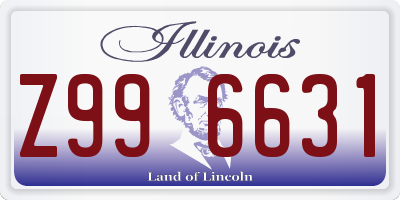 IL license plate Z996631
