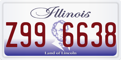 IL license plate Z996638