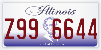 IL license plate Z996644