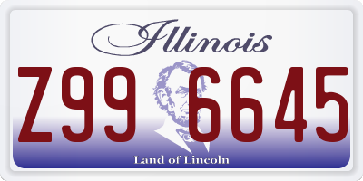 IL license plate Z996645