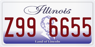 IL license plate Z996655