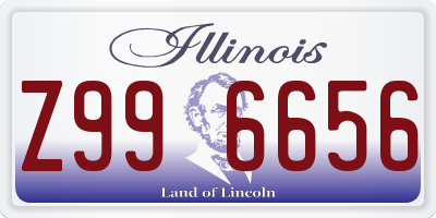 IL license plate Z996656