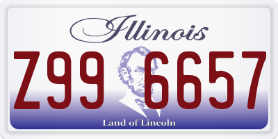 IL license plate Z996657