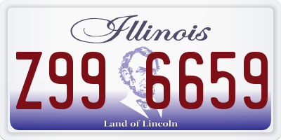 IL license plate Z996659