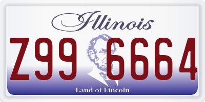 IL license plate Z996664