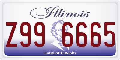 IL license plate Z996665