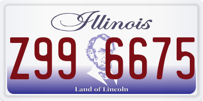 IL license plate Z996675