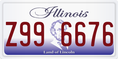 IL license plate Z996676