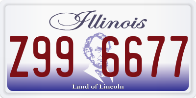 IL license plate Z996677