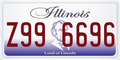 IL license plate Z996696