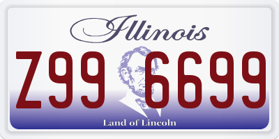IL license plate Z996699