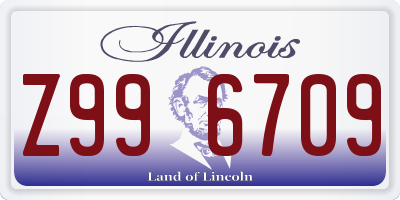 IL license plate Z996709