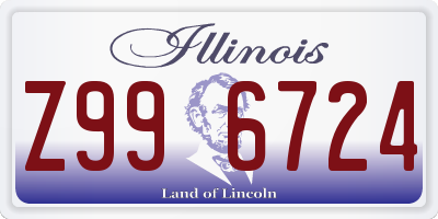 IL license plate Z996724