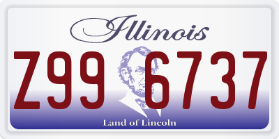 IL license plate Z996737