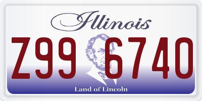 IL license plate Z996740