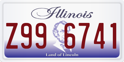 IL license plate Z996741