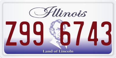 IL license plate Z996743