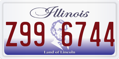 IL license plate Z996744