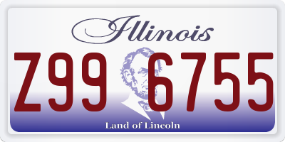 IL license plate Z996755