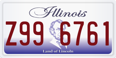 IL license plate Z996761