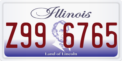 IL license plate Z996765