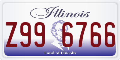 IL license plate Z996766