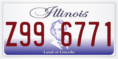 IL license plate Z996771