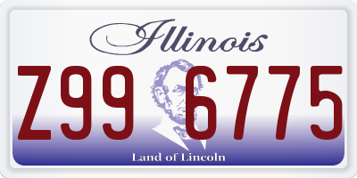 IL license plate Z996775