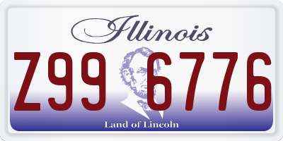 IL license plate Z996776