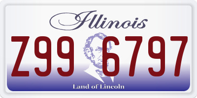 IL license plate Z996797