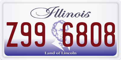 IL license plate Z996808
