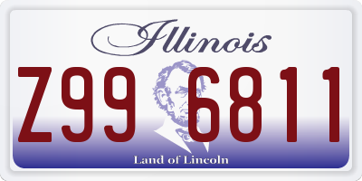 IL license plate Z996811