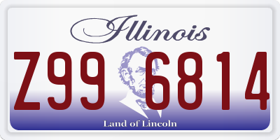 IL license plate Z996814