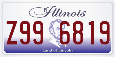 IL license plate Z996819