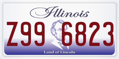 IL license plate Z996823