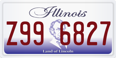 IL license plate Z996827