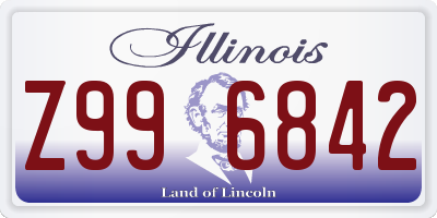 IL license plate Z996842