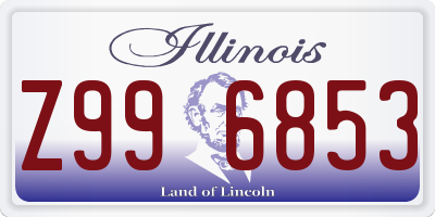 IL license plate Z996853