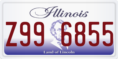 IL license plate Z996855