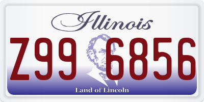 IL license plate Z996856