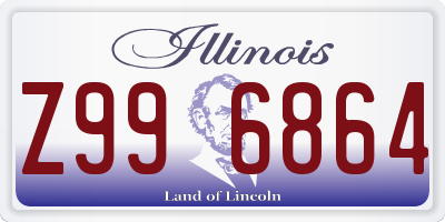 IL license plate Z996864
