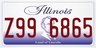 IL license plate Z996865