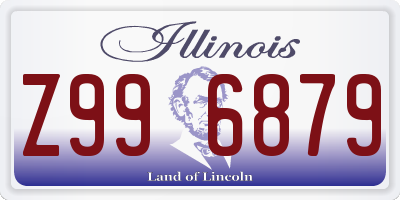 IL license plate Z996879