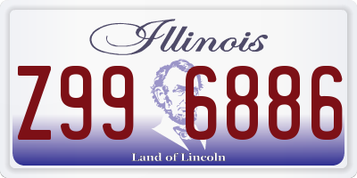 IL license plate Z996886