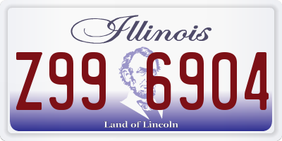 IL license plate Z996904