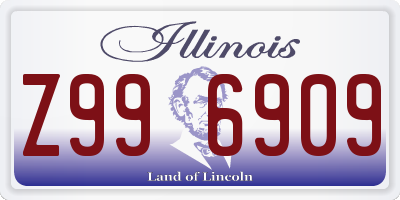 IL license plate Z996909